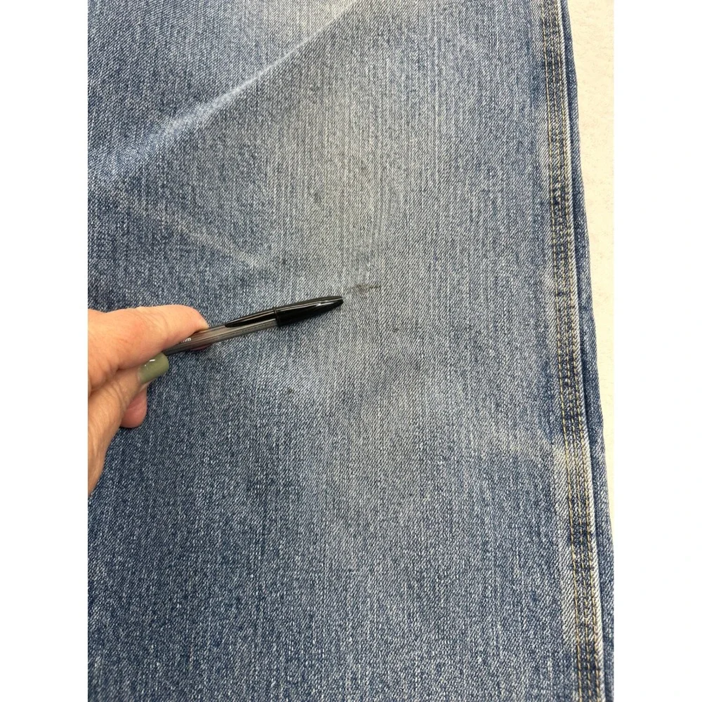 Wrangler Riggs Workwear Jeans Mens 38x32 Blue Straight Leg Denim‎